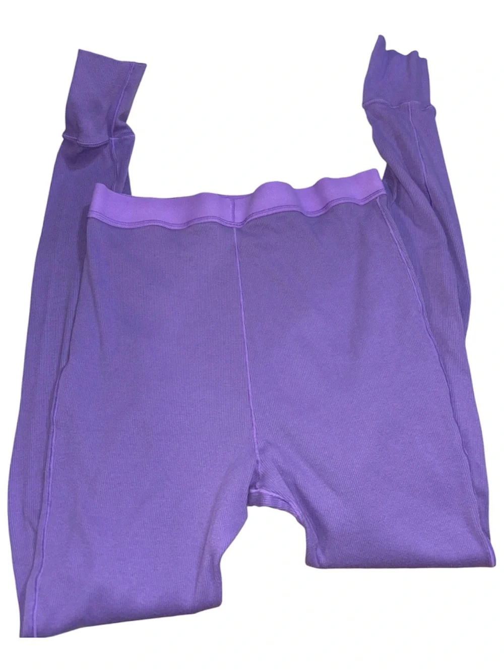 Skims Purple Cotton Rib Leggings